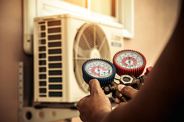 Professional Ductwork Repair technician working in Magnetic Springs, OH